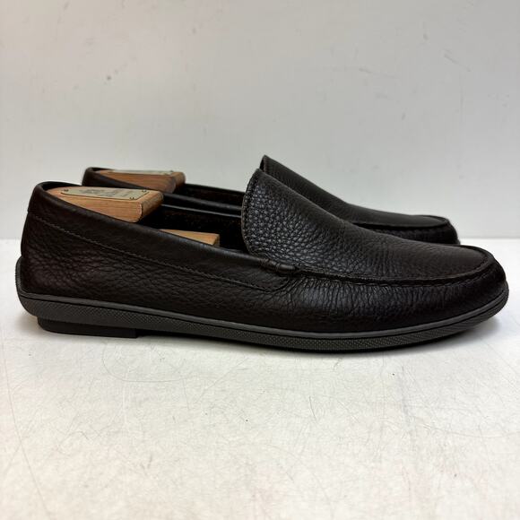 WORN TWICE Ralph Lauren Purple Label Driver Brown Pebbled Made in Italy 11.5 D main image 5